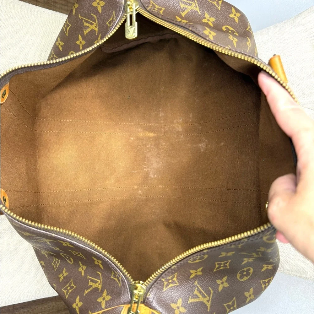 Authentic Louis Vuitton Keepall 45 travel duffel bag M41428 monogram